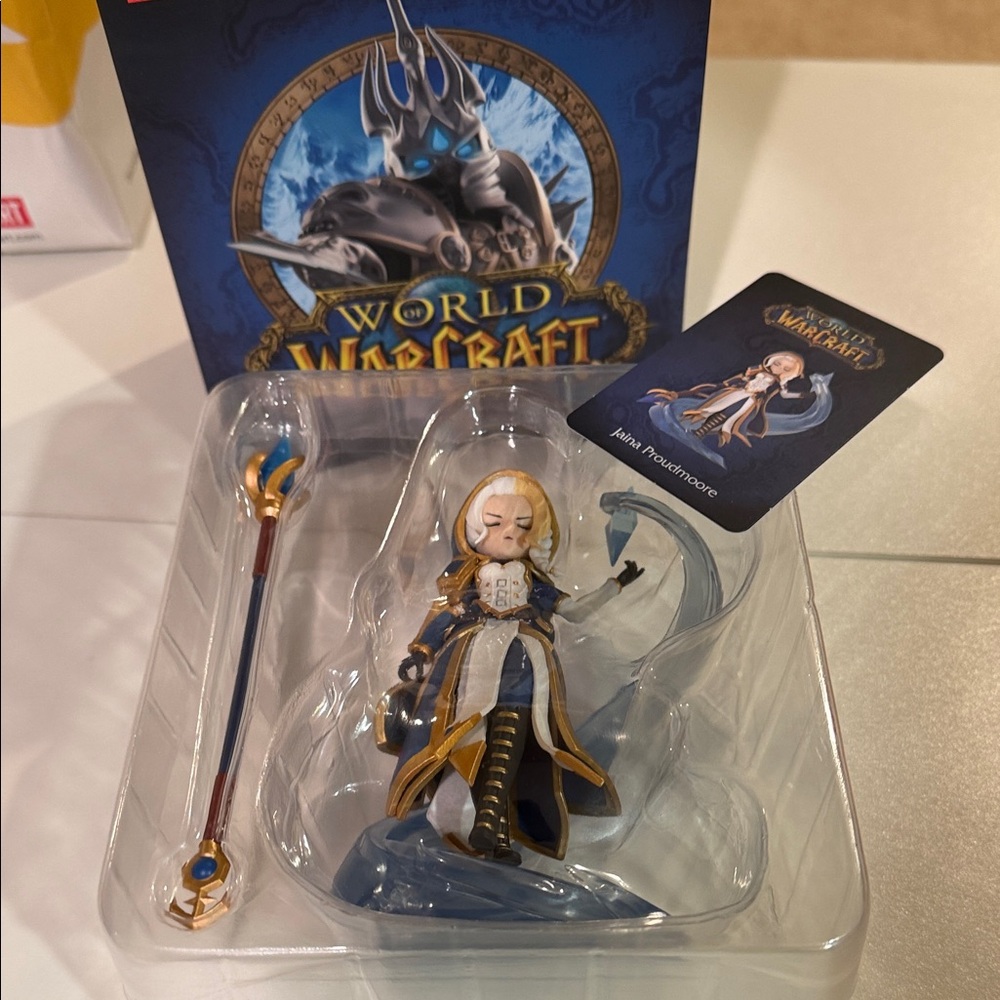 Jaina Proudmoore collectible character figure from POP MART World of Warcraft.